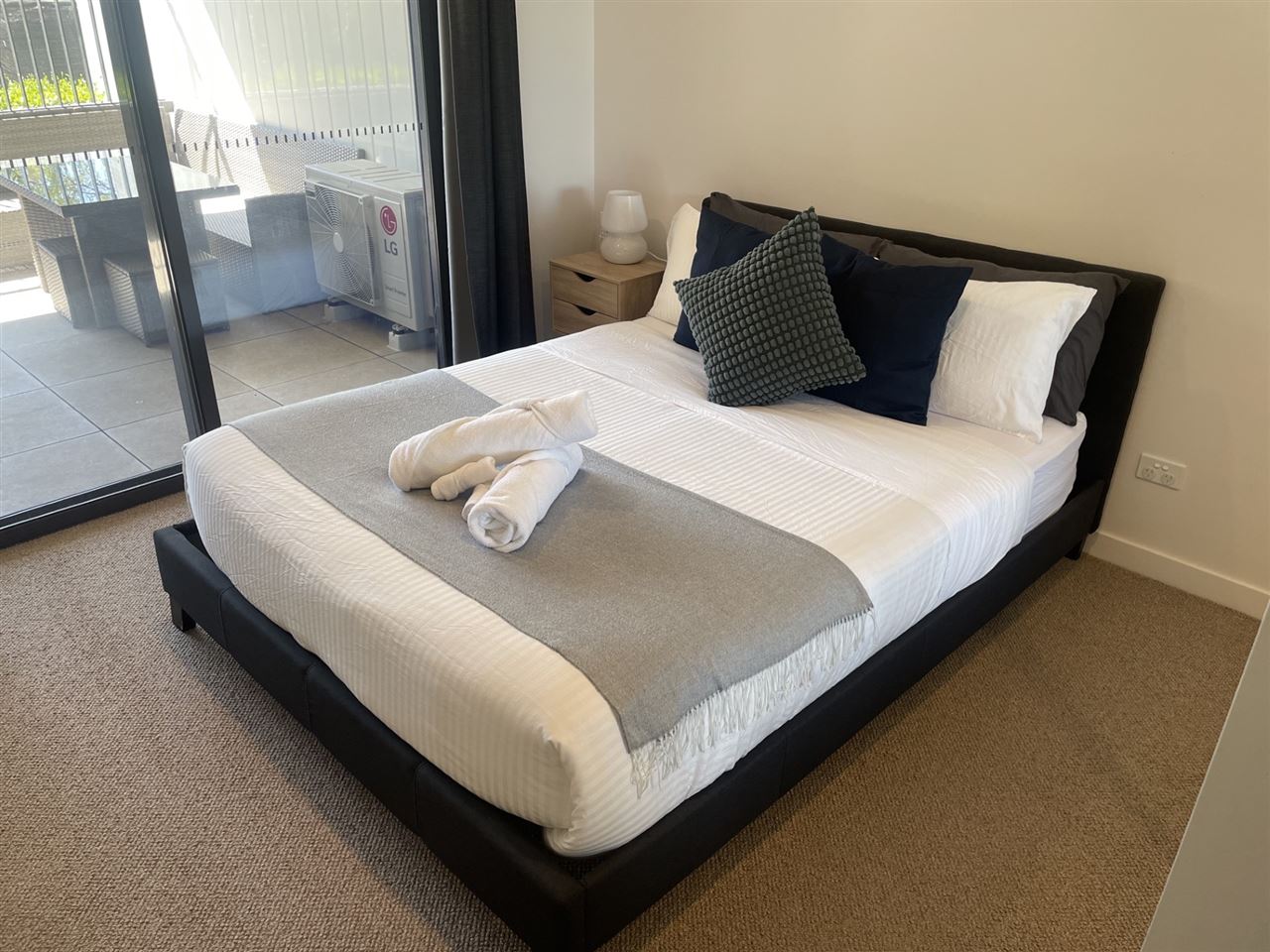 Bedroom finished for handover, Batemans Bay
