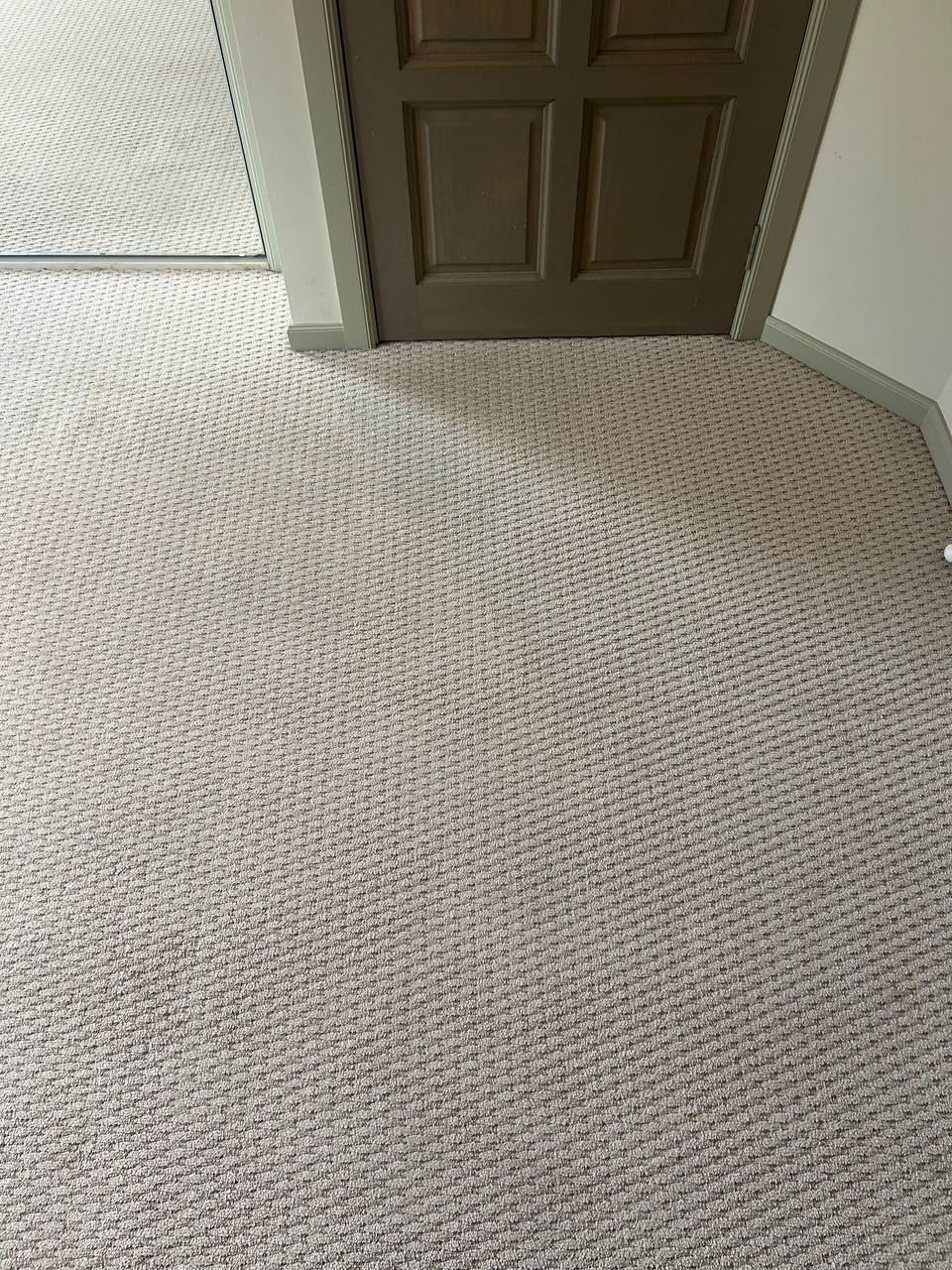 After: hallway carpet freshly cleaned